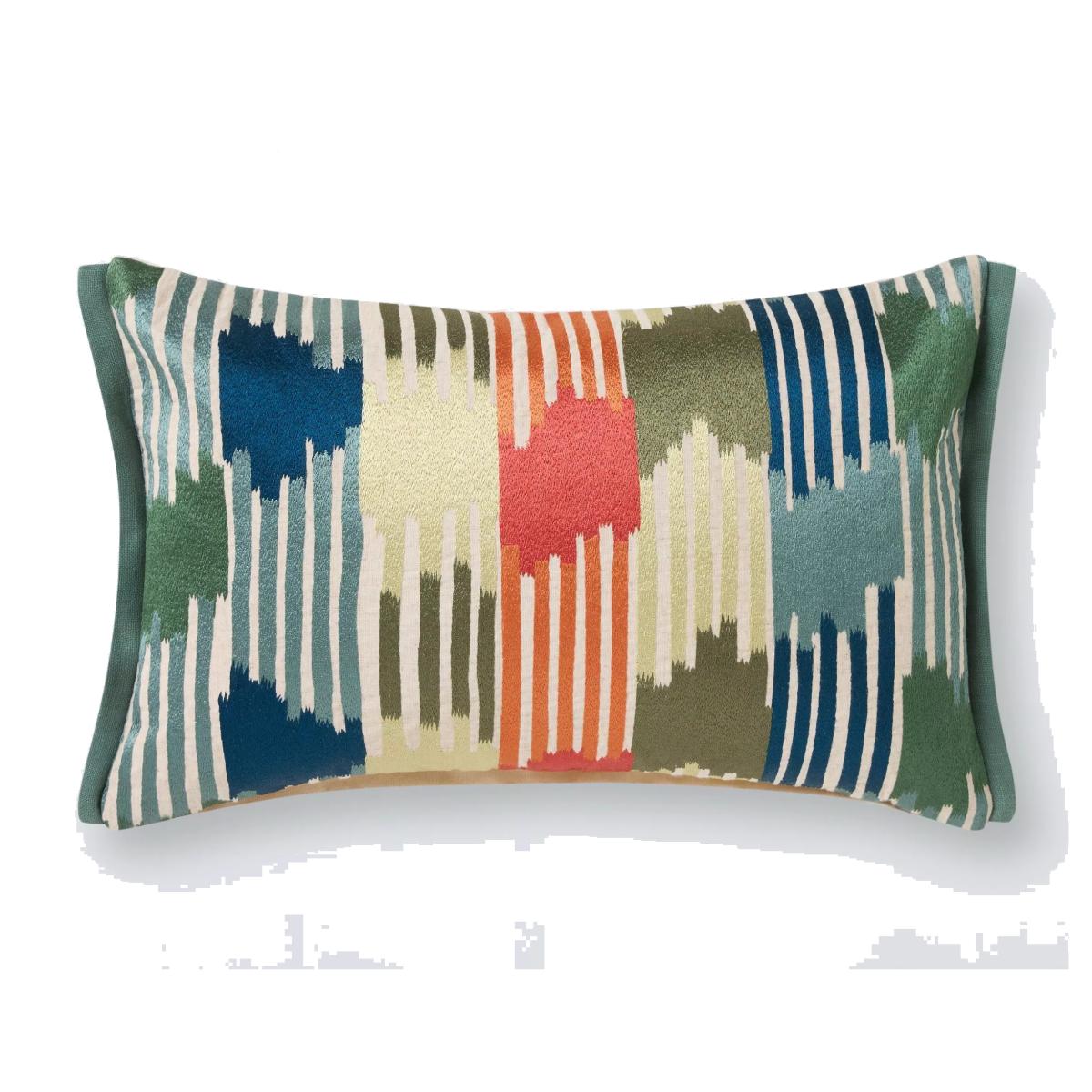 John Lewis Ikat Stripe Cushion, Multi – image 1