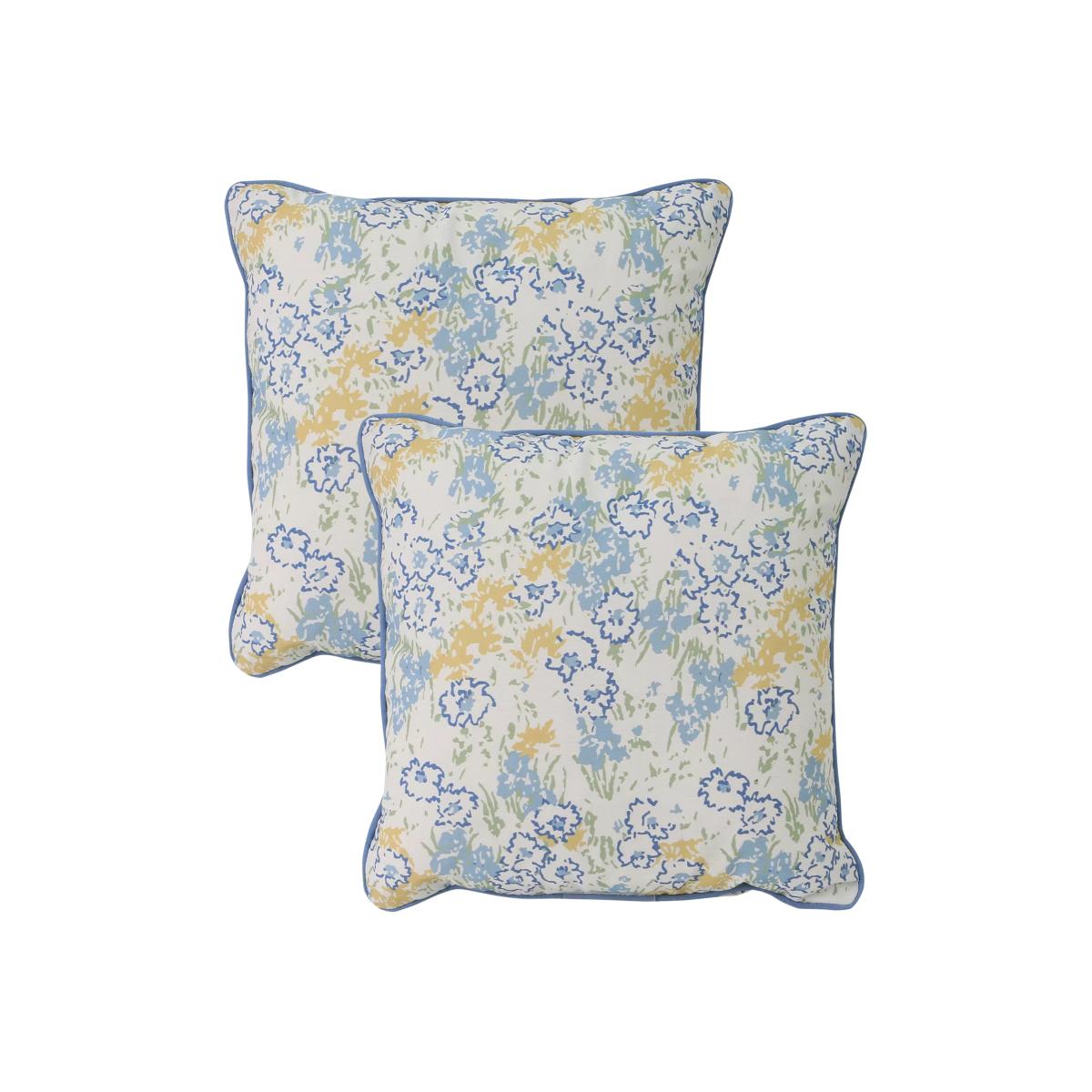 Laura Ashley Conwy Outdoor Cushion, Blue – image 1