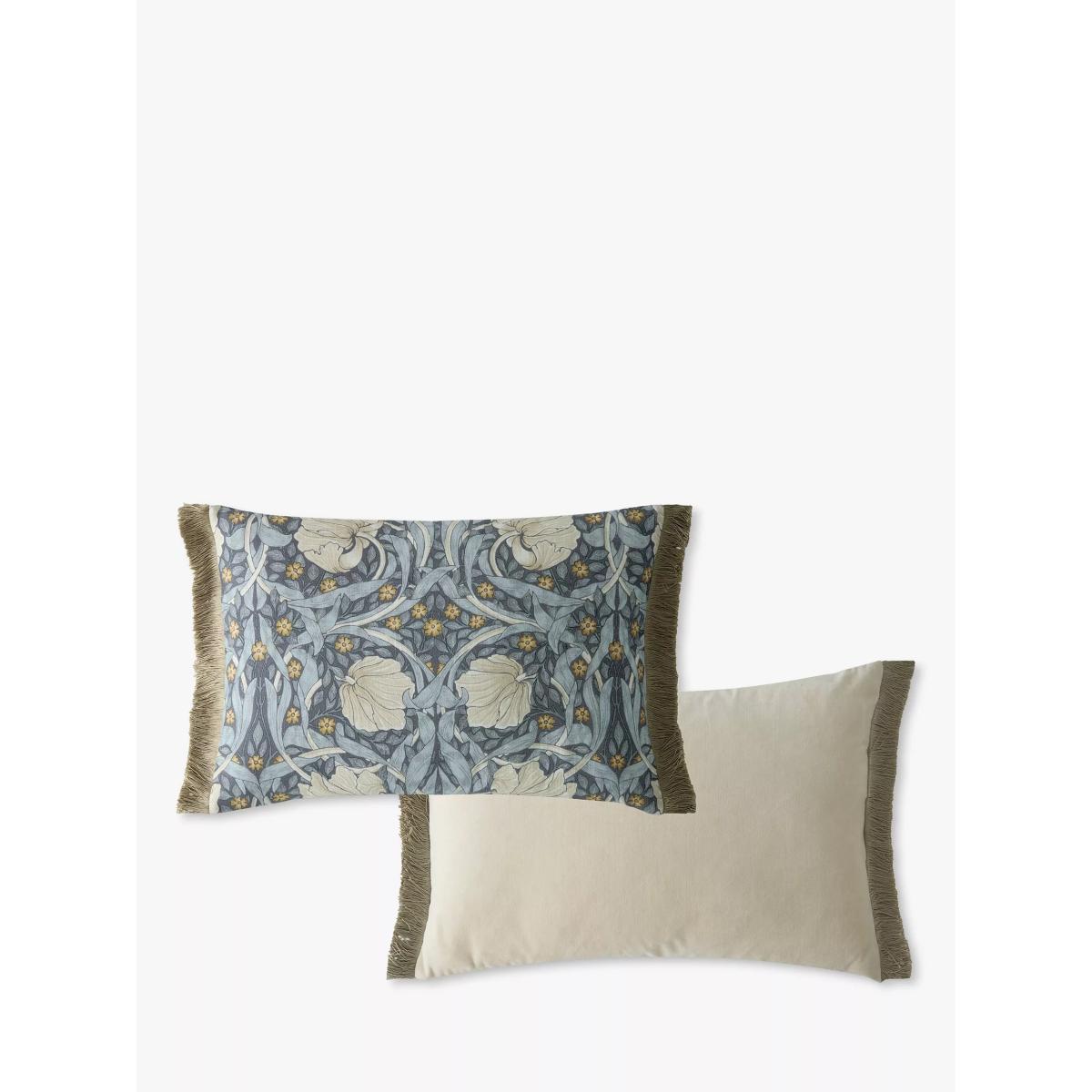 William Morris At Home Pimpernel Rectangular Cushion, Ink – image 3
