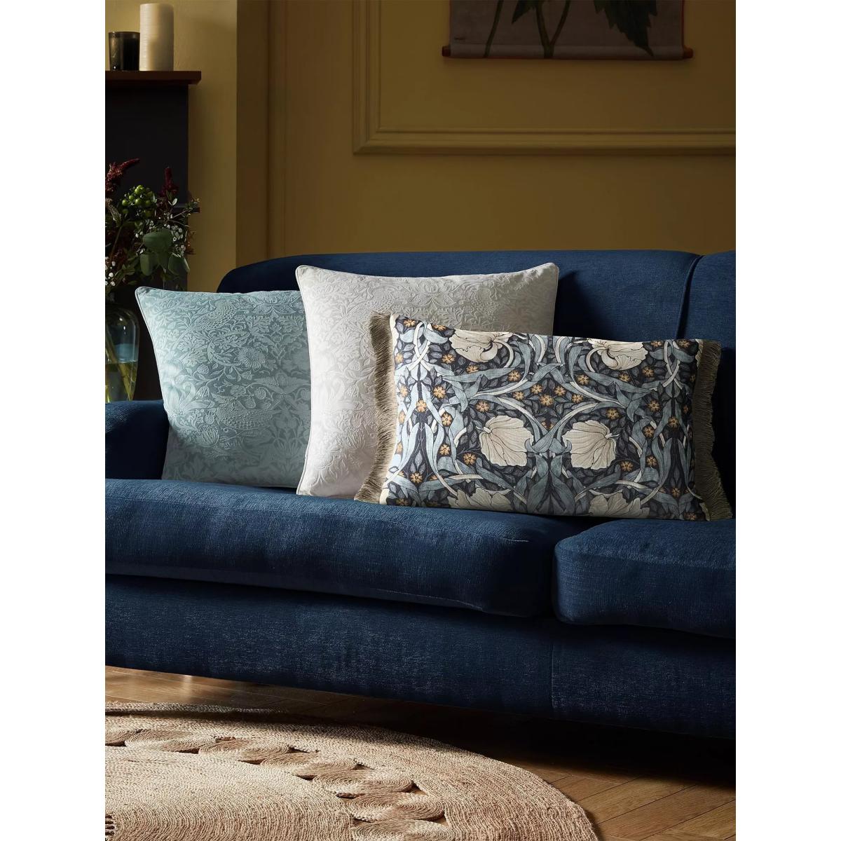 William Morris At Home Pimpernel Rectangular Cushion, Ink – image 5