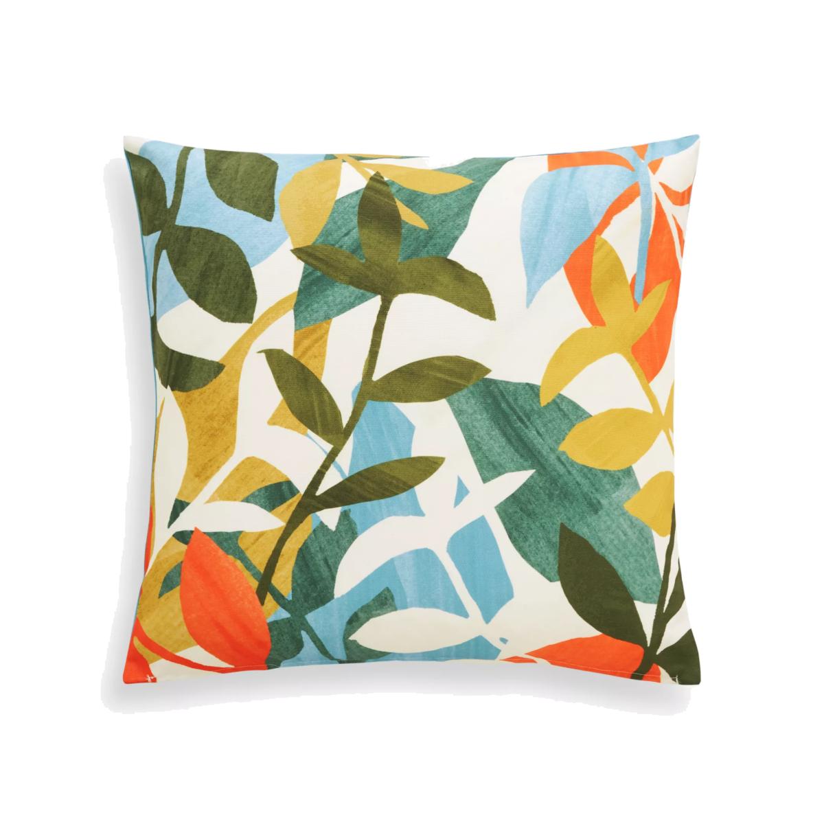 John Lewis Leaf Indoor/Outdoor Cushion, Multi – image 1