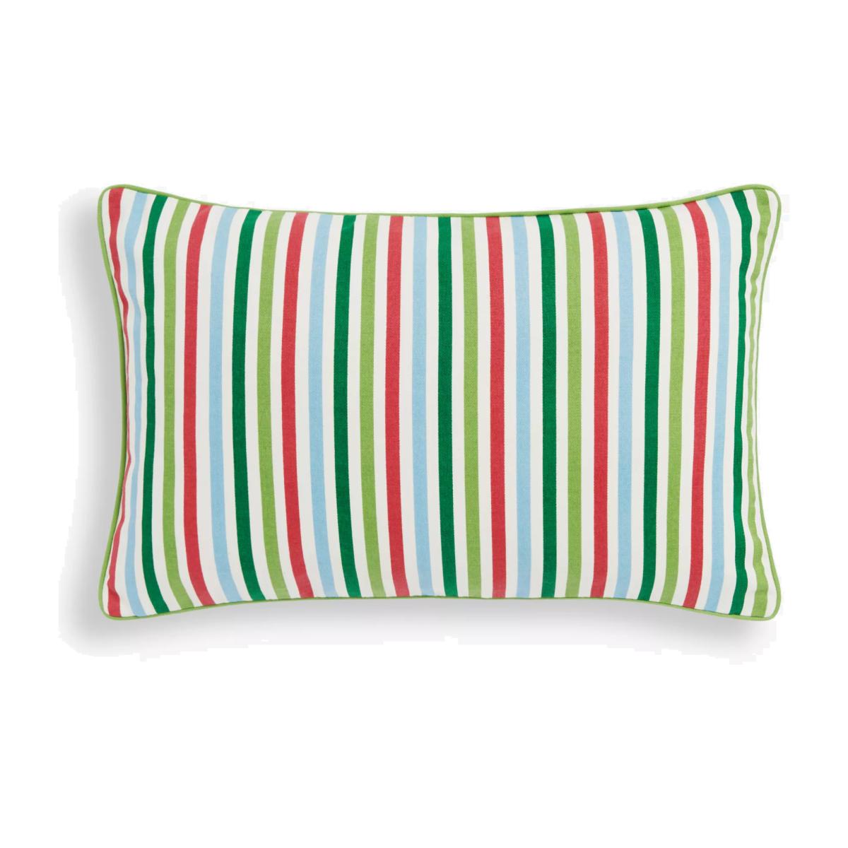 John Lewis New Country Stripe Outdoor Cushion, Multi – image 1