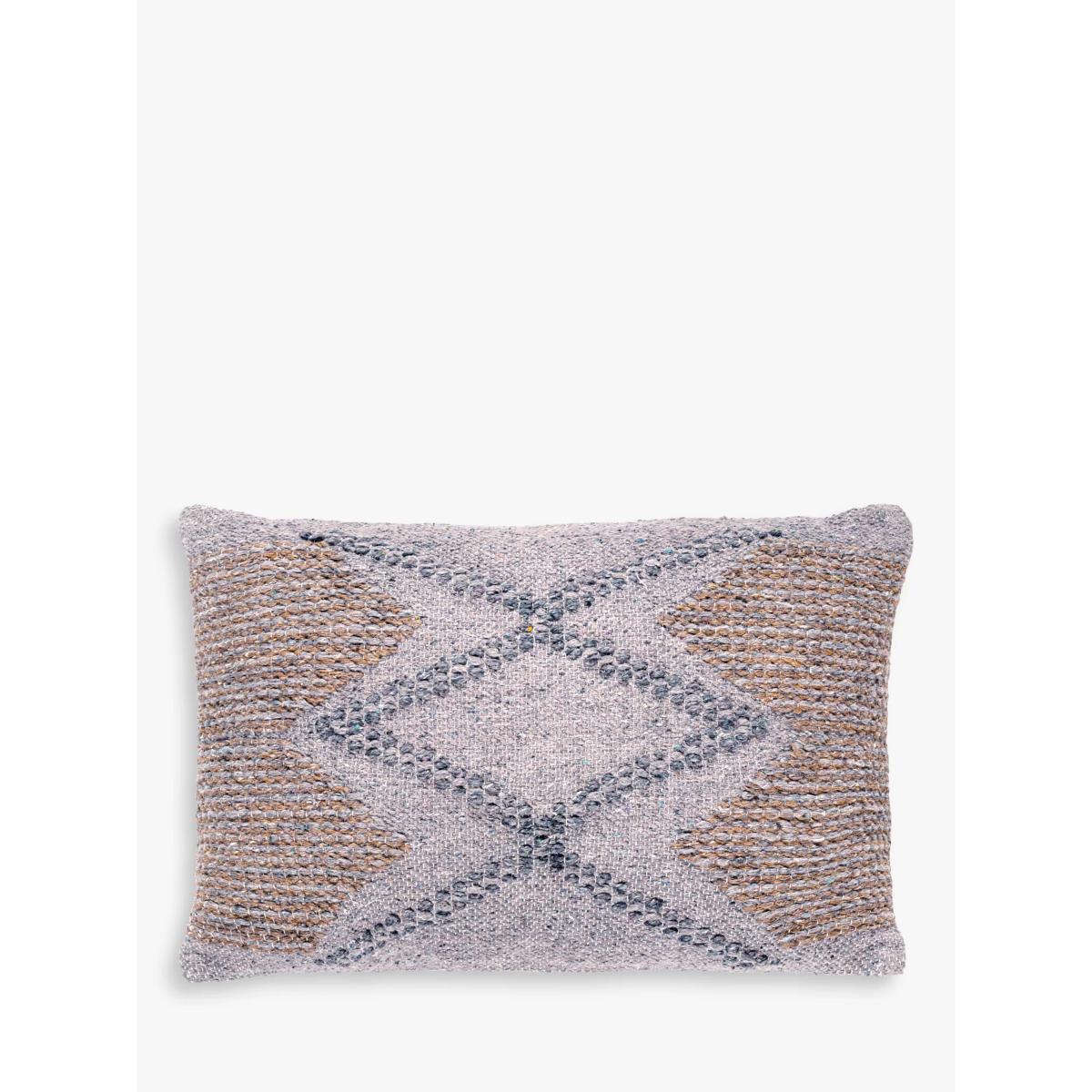Nkuku Telami Rectangular Wool Cushion Cover, Multi – image 3