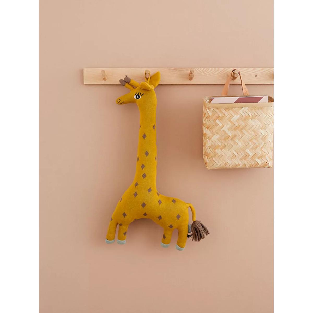 OYOY MINI Noah the Giraffe Cushion, Yellow – image 2
