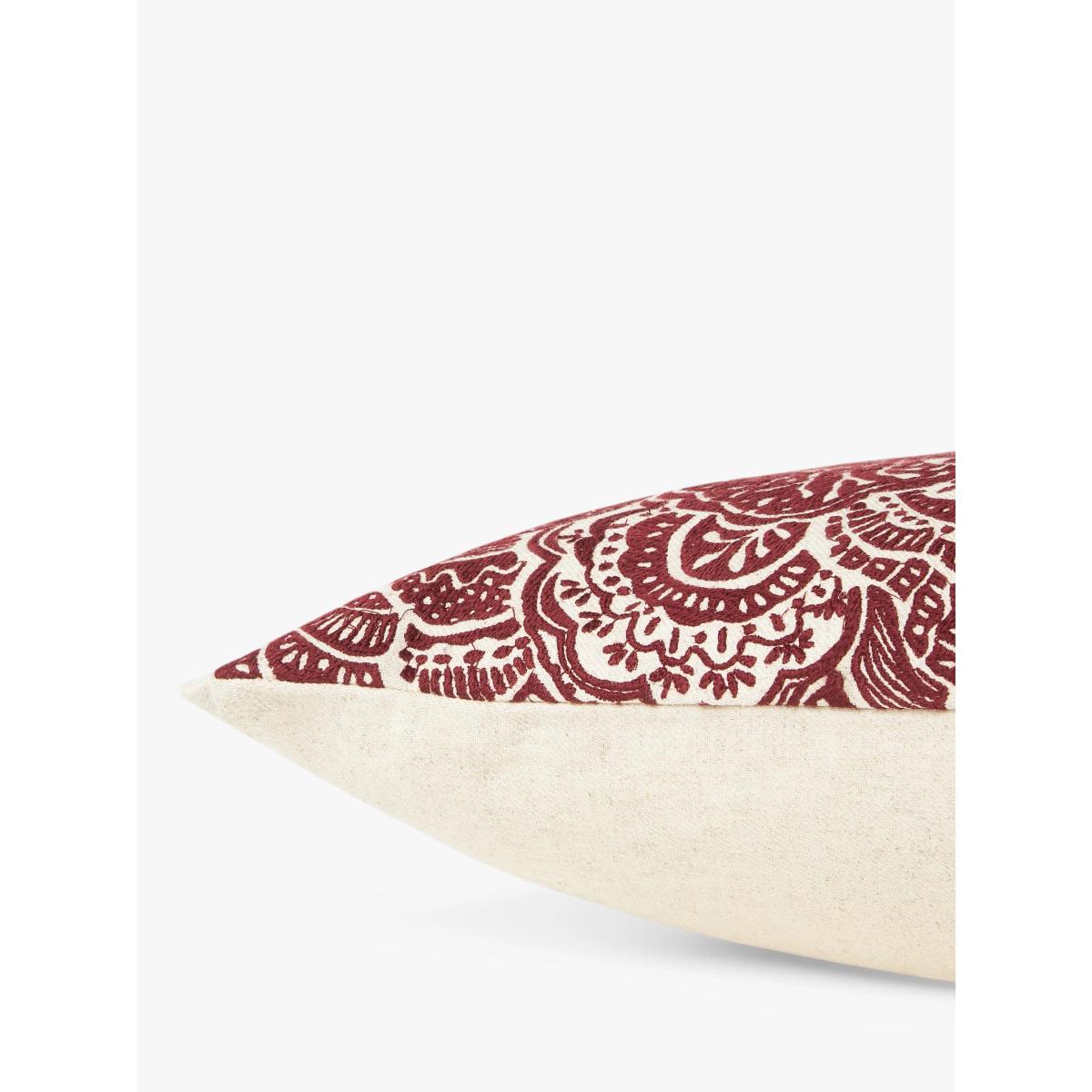 John Lewis Beatrix Cushion, Damson – image 3