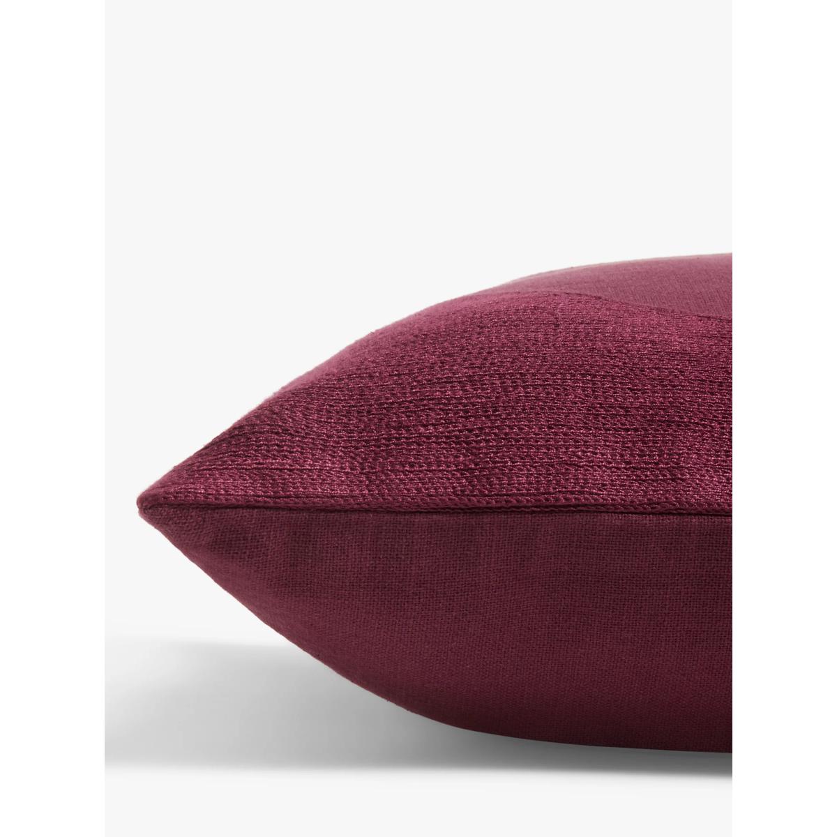 John Lewis Segment Cushion, Damson – image 3