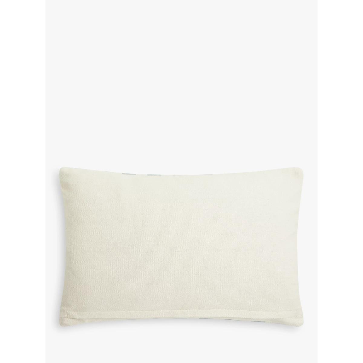 John Lewis Block Stripe Rectangular Cushion, Slate – image 2