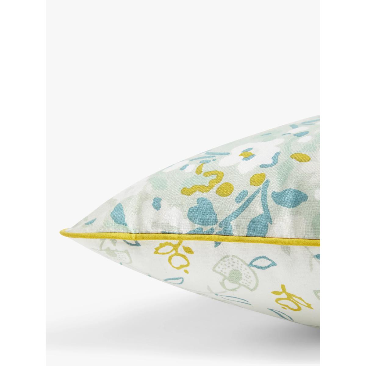 John Lewis ANYDAY Ditsy Floral Reversible Cushion, Yellow/Multi – image 4
