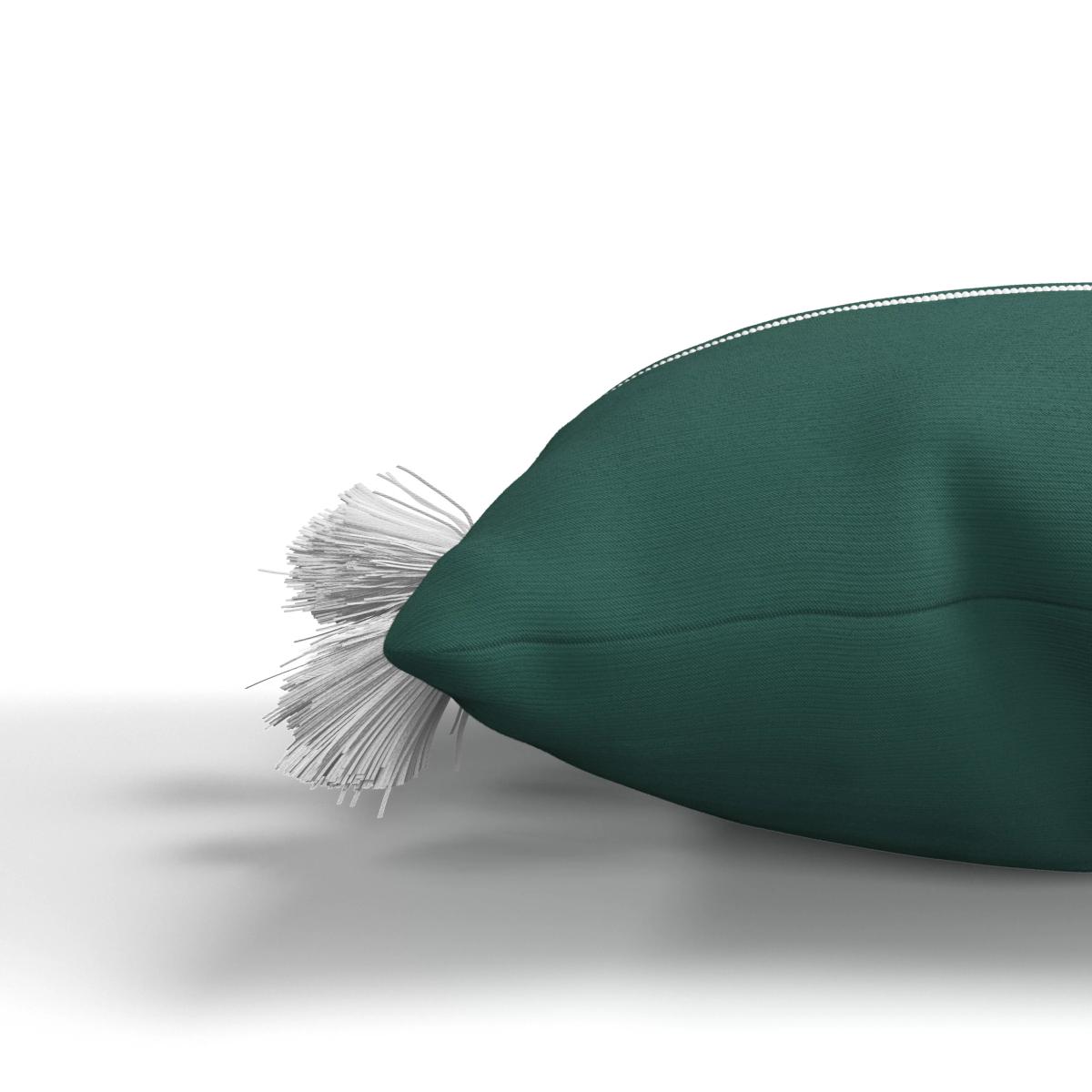 John Lewis Striped Tassel Garden Cushion, 35 x 55cm, Mallard – image 2