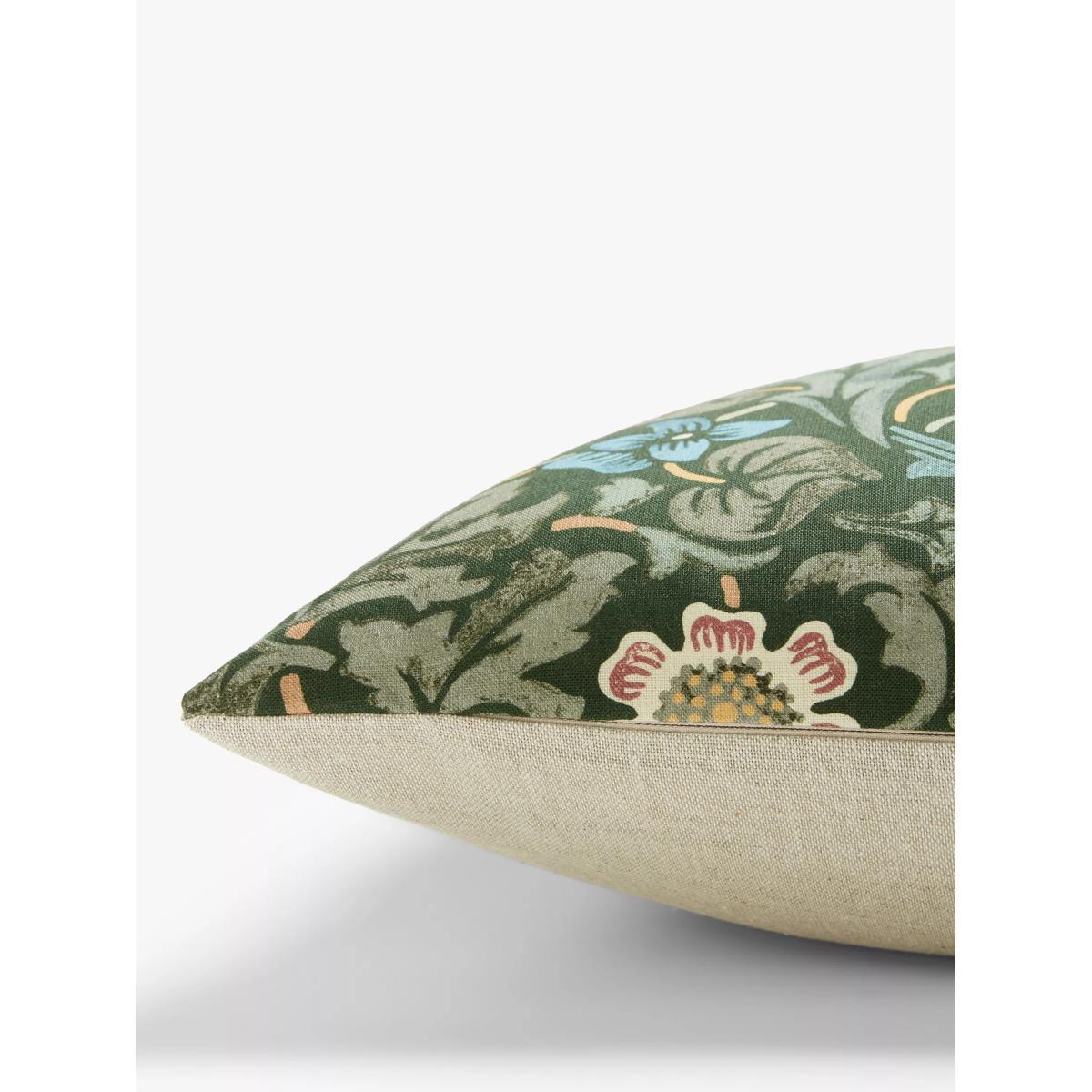 Morris & Co. Blackthorn Cushion, Green – image 3