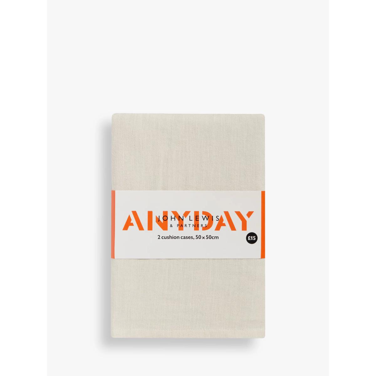 ANYDAY John Lewis & Partners John Lewis & Partners Washed Linen Cushion Covers, Pack of 2 – image 3