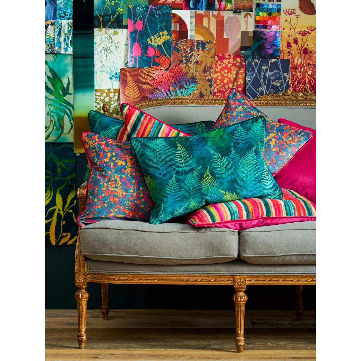 Clarissa Hulse Maidenhair Cushion, Navy – image 3