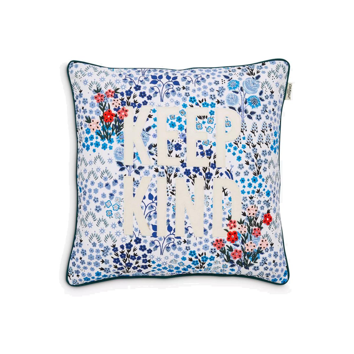 Cath Kidston Keep Kind Cushion, Blue – image 1