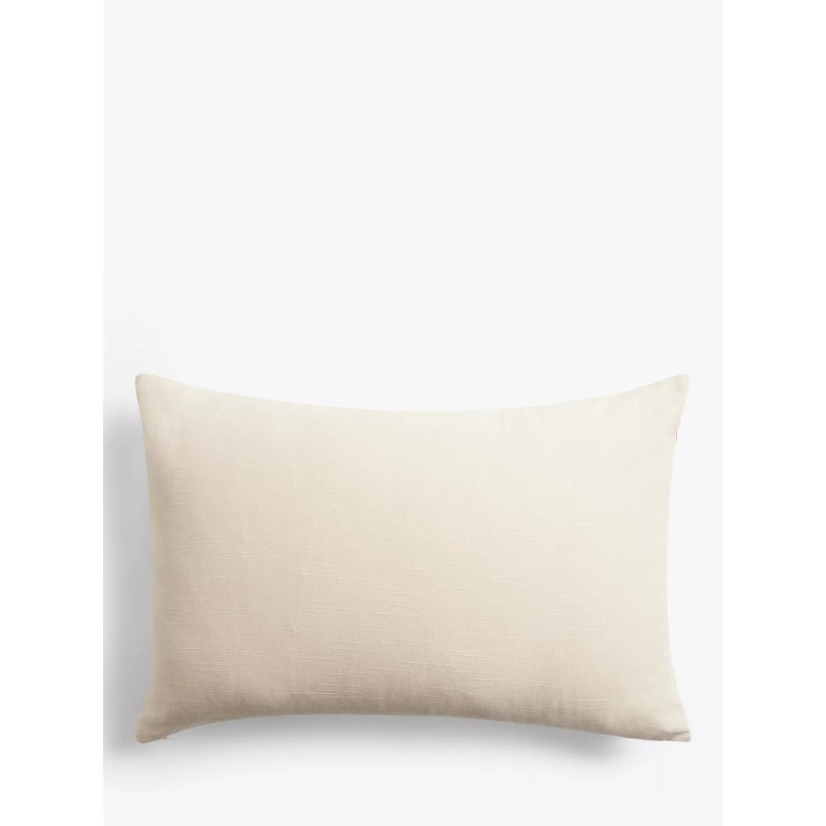 John Lewis & Partners Embroidered Ikat Cushion, Ecru – image 2