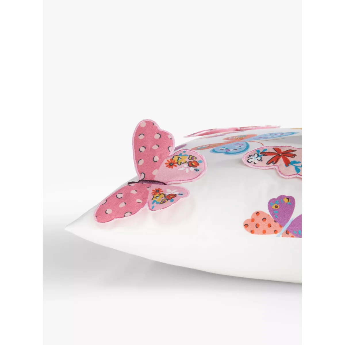 little home at John Lewis Butterflies 3D Cushion, Multi – image 2