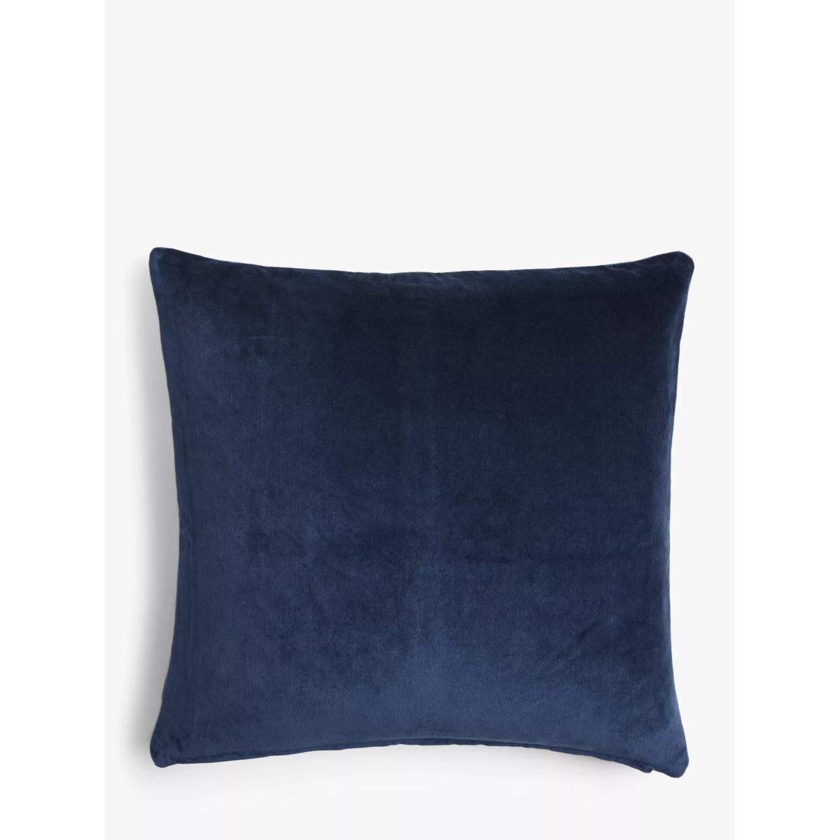 John Lewis Patchwork Chevron Cushion, Blue – image 2