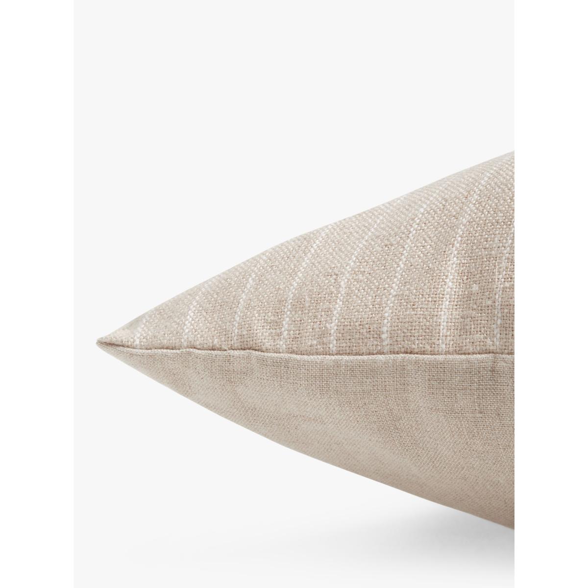 John Lewis Matka Silk Stripe Rectangular Cushion, Natural – image 2