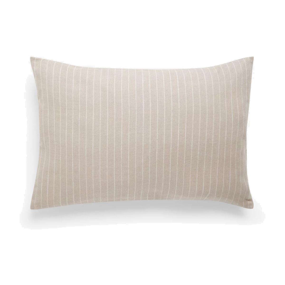 John Lewis Matka Silk Stripe Rectangular Cushion, Natural – image 1