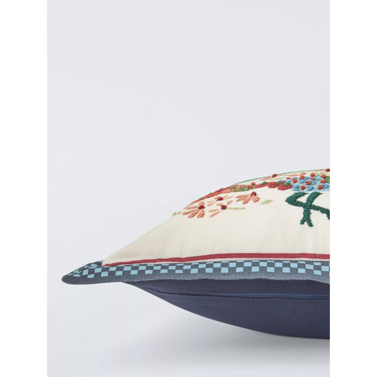 John Lewis Peacock and Palm Cushion, Multi – image 3
