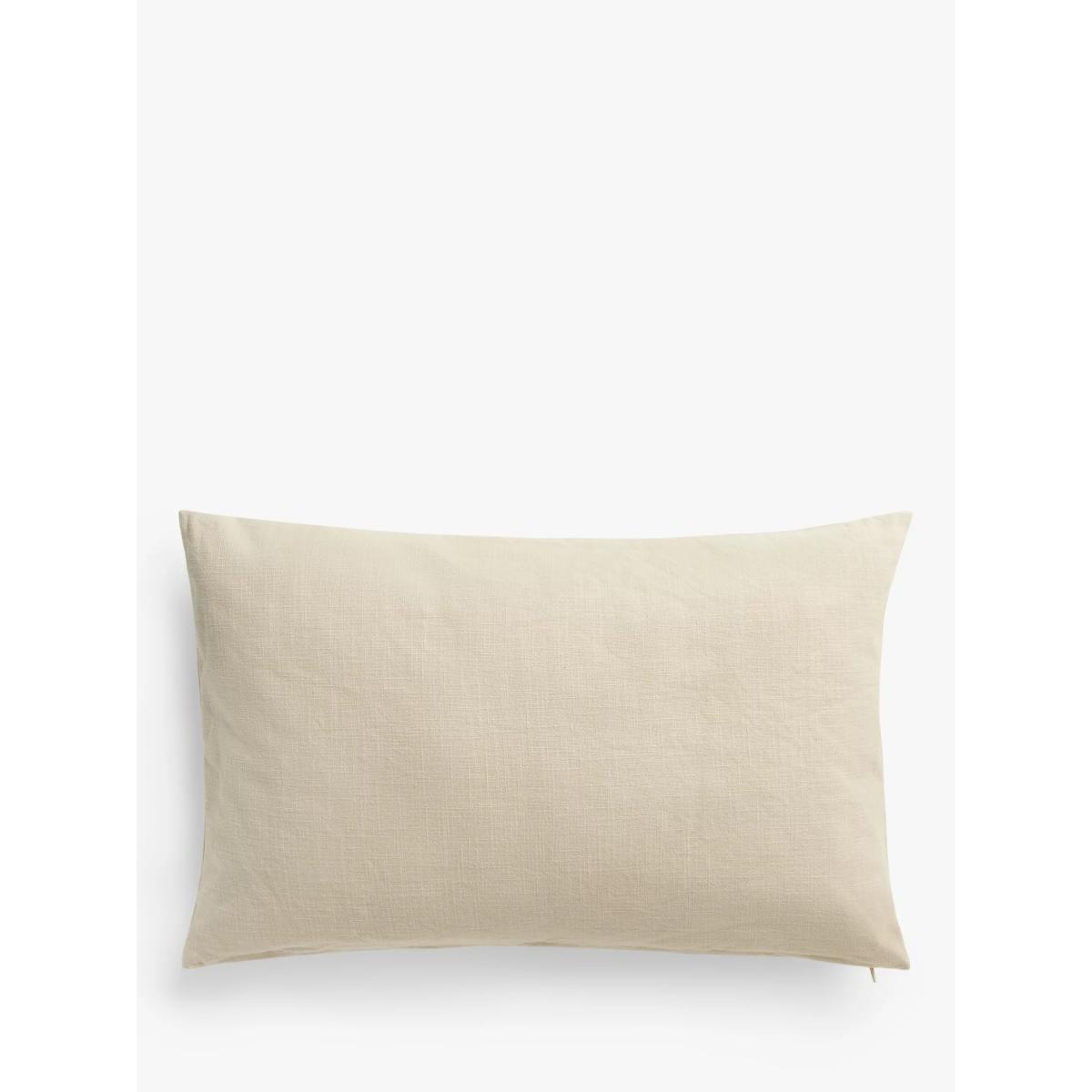 John Lewis Linear Leaf Cushion, Putty – image 3