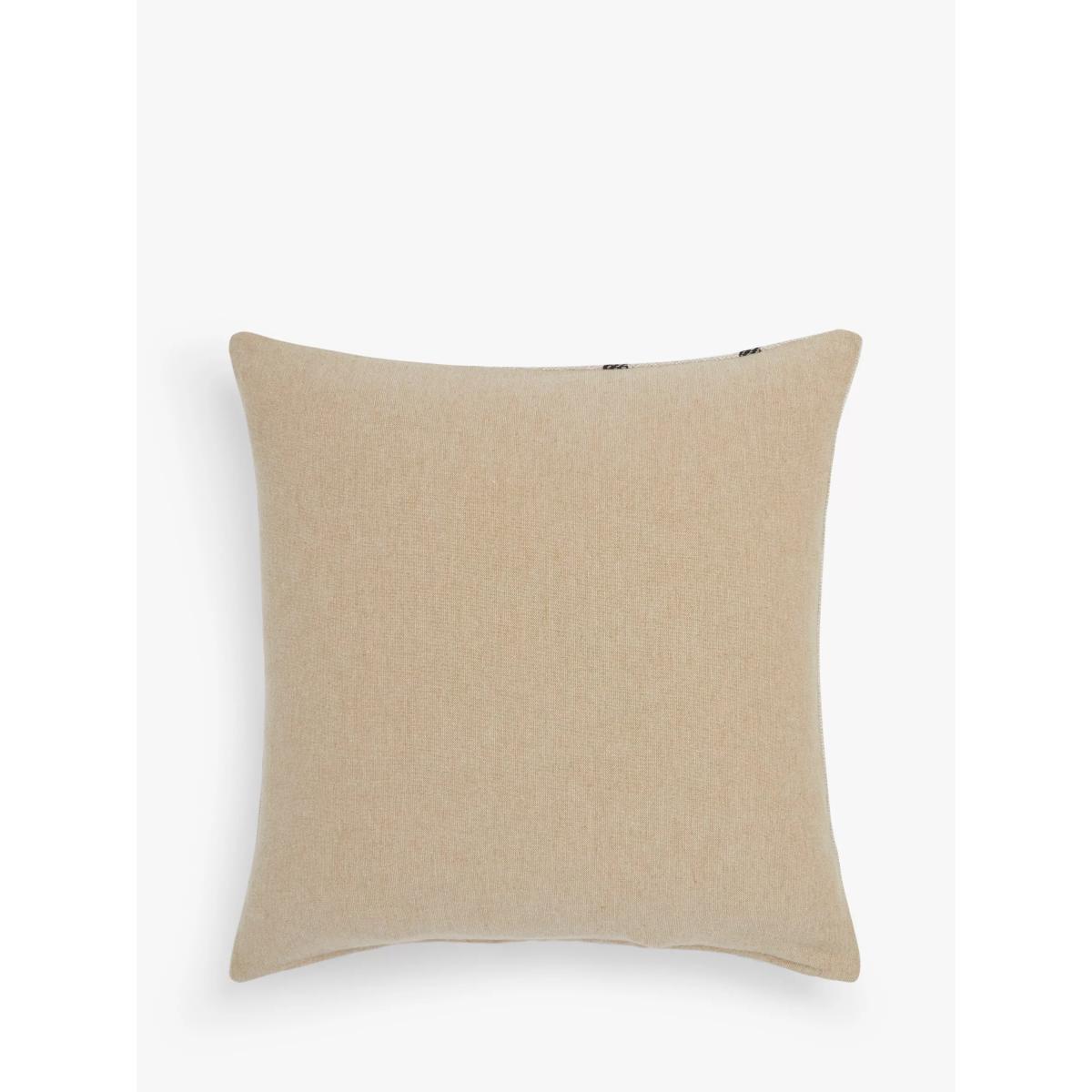 John Lewis Linen Stripe Cushion, Natural – image 2