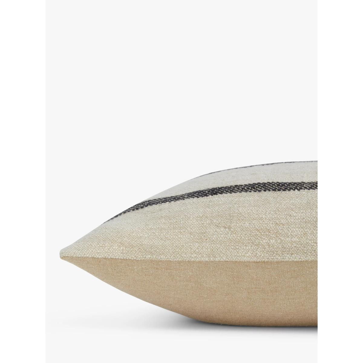 John Lewis Linen Stripe Cushion, Natural – image 3