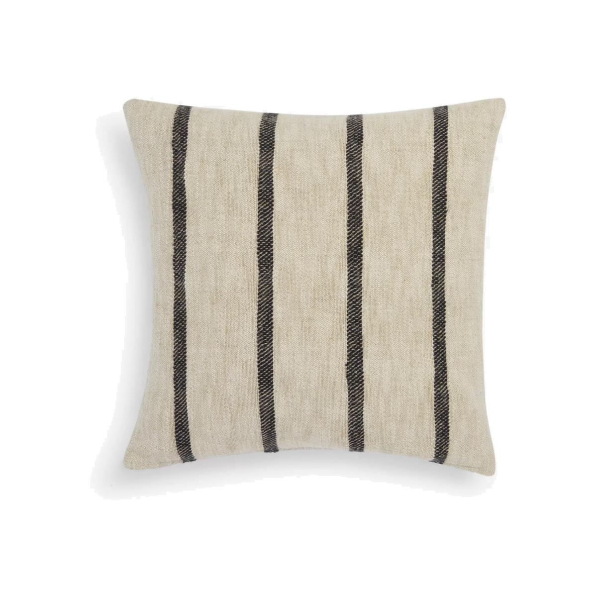 John Lewis Linen Stripe Cushion, Natural – image 1