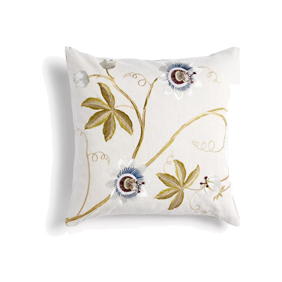 Sanderson National Trust Passion Vine Cushion, Sage – image 1