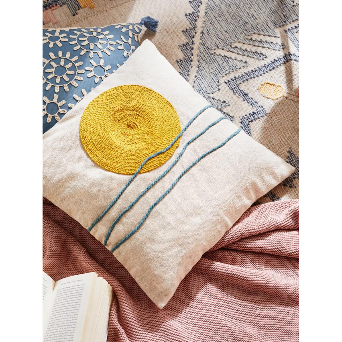 John Lewis ANYDAY Sunset Cushion, Ecru – image 3