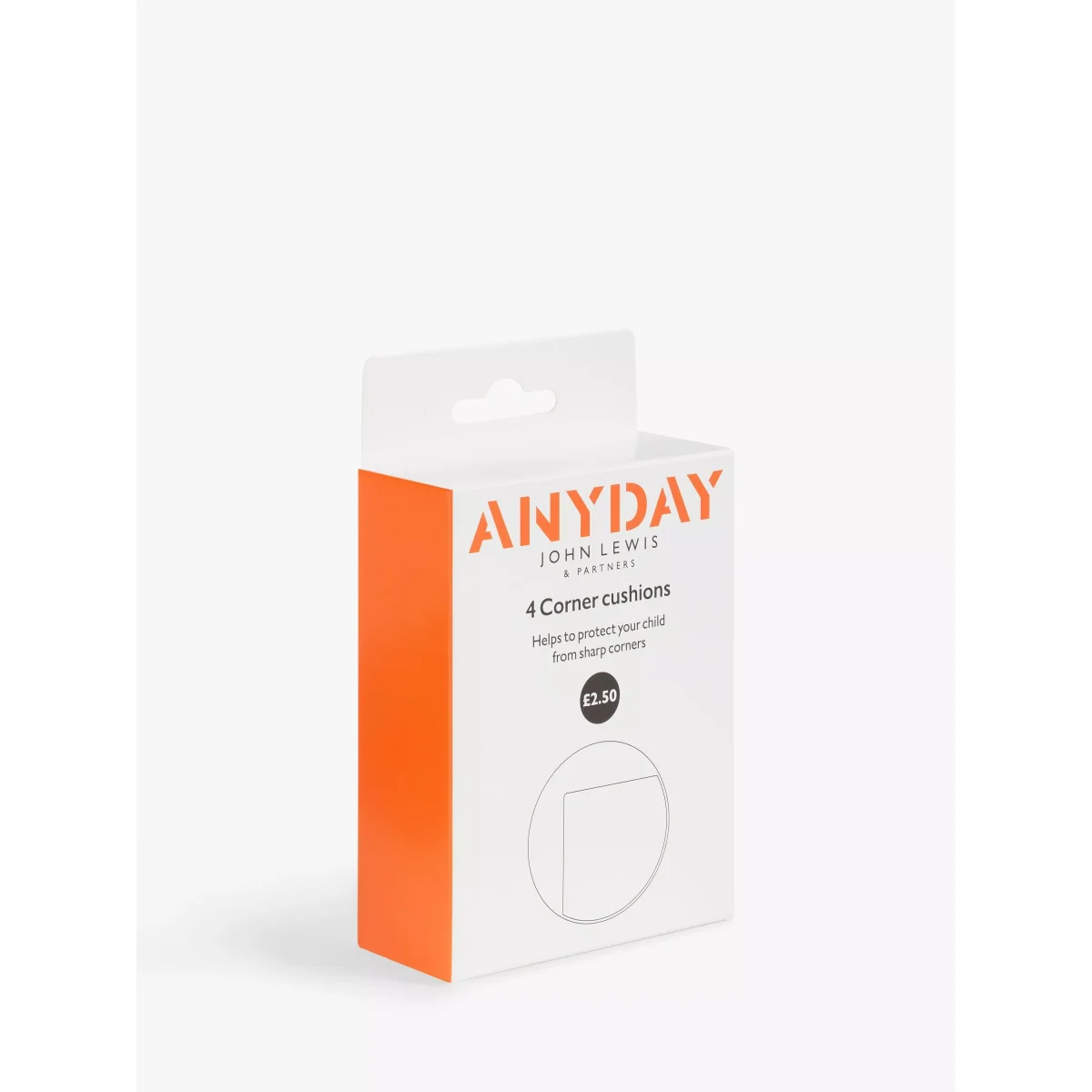 ANYDAY John Lewis & Partners Baby Proofing Corner Cushions, Pack of 4 – image 3