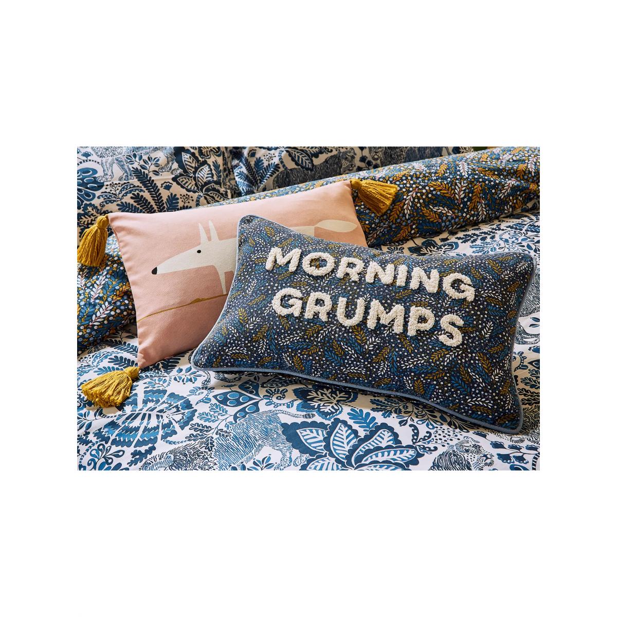 Scion Morning Grumps Cushion, Blue – image 2