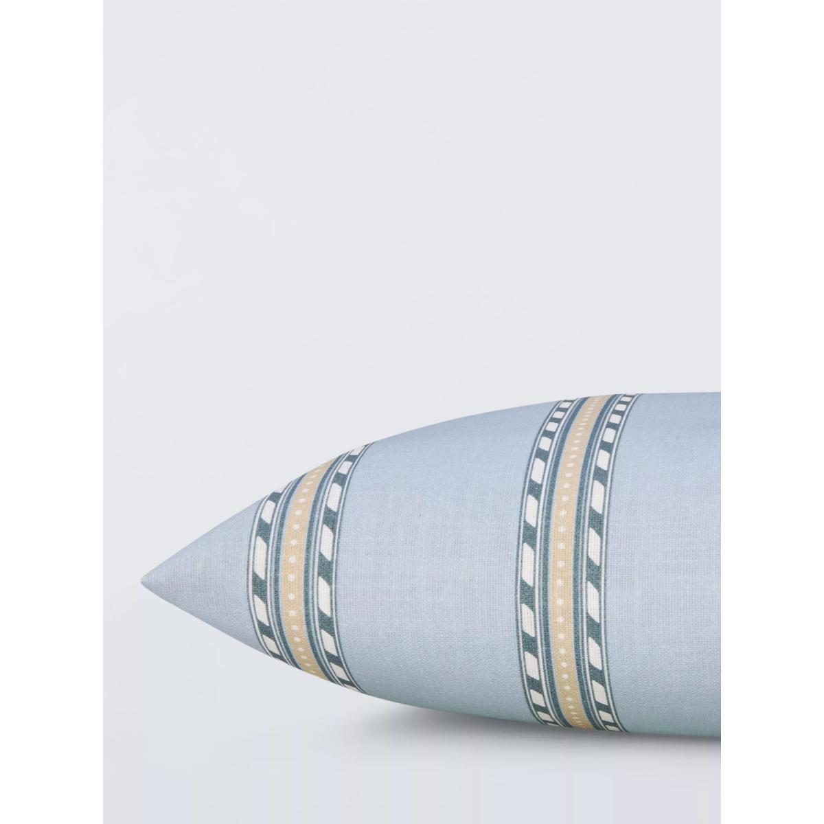 Morris & Co. Holland Park Stripe Indoor/Outdoor Cushion, Blue – image 3