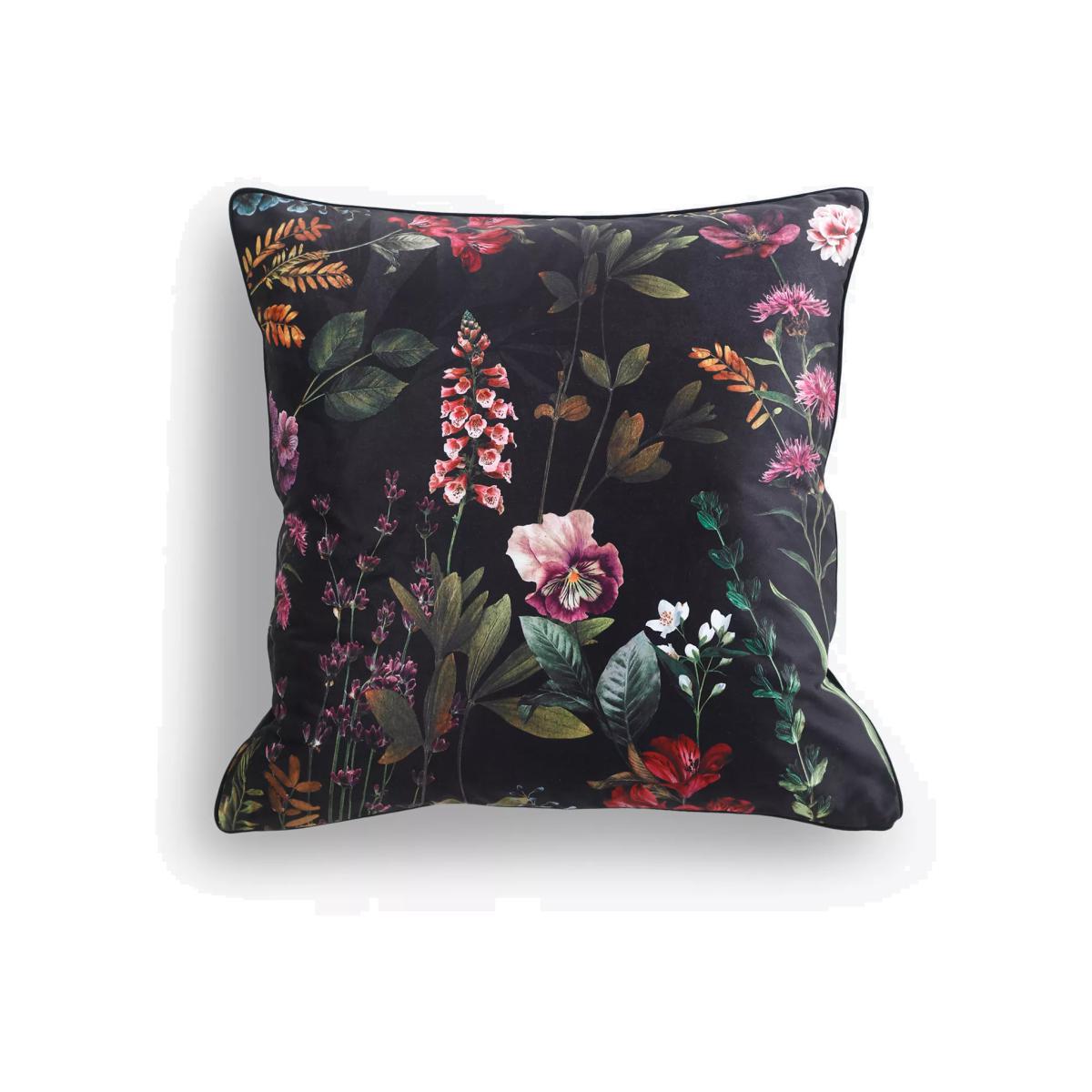 MM Linen Maisie Velvet Cushion, Multi