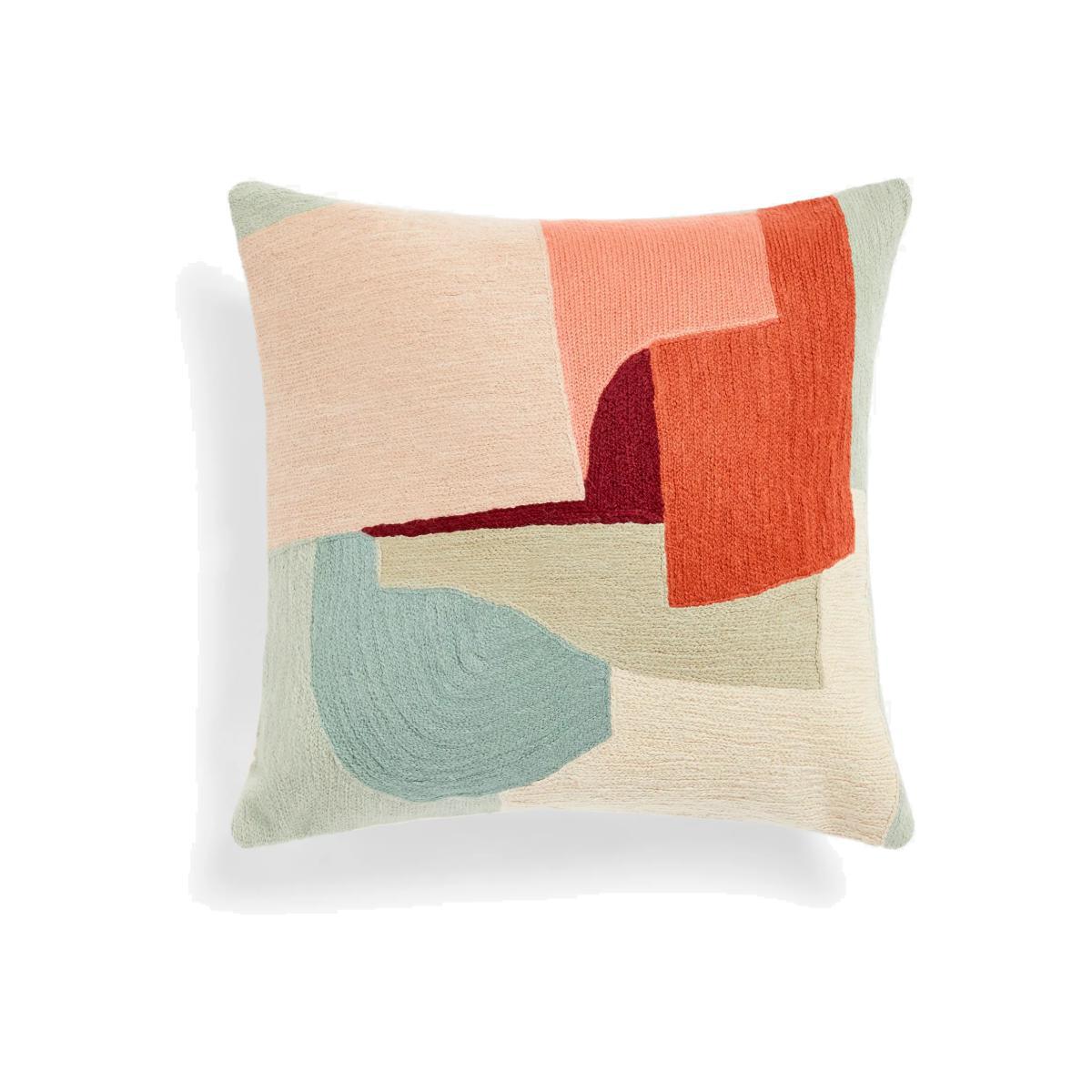 John Lewis & Partners Collage Blocks Cushion, Multi – image 1