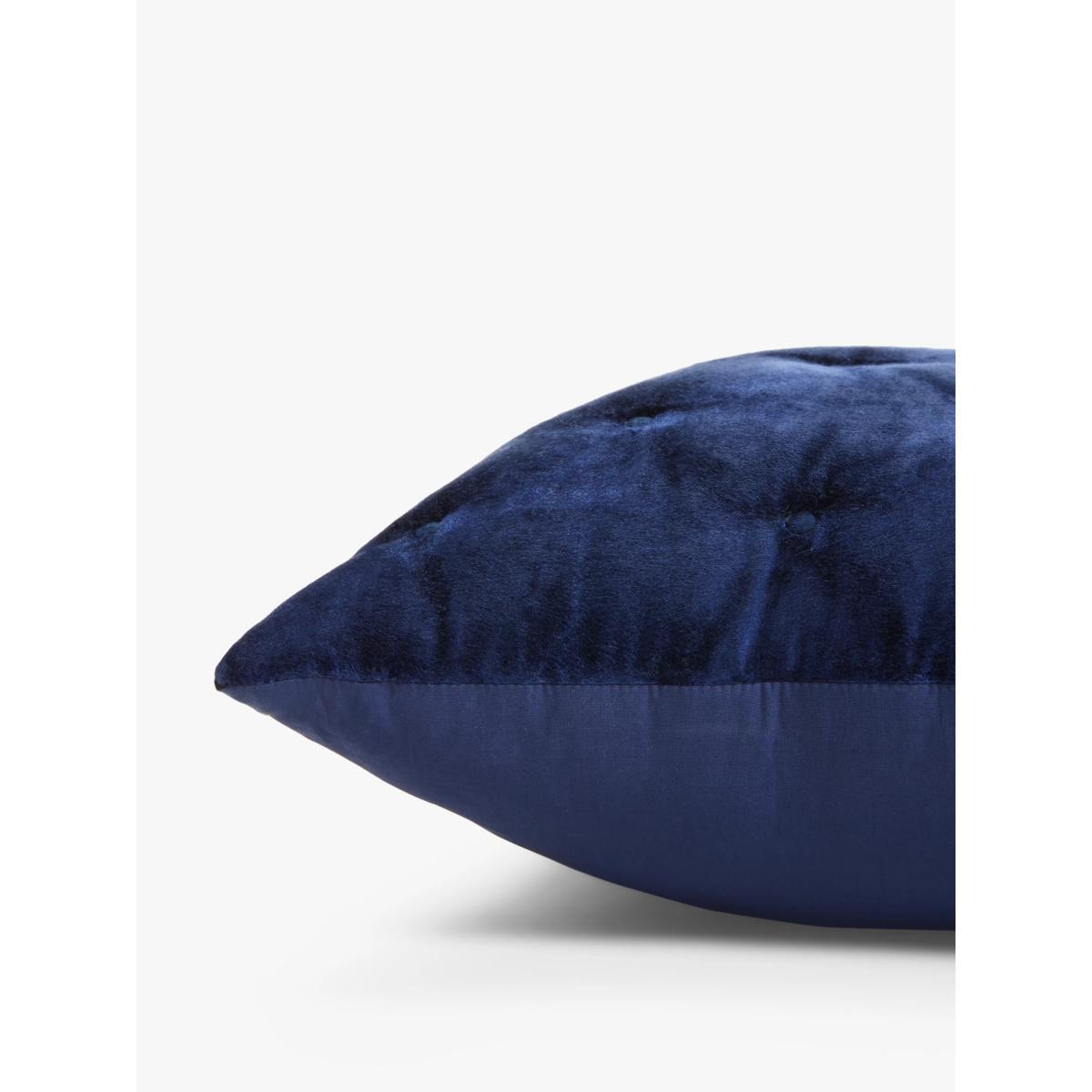 John Lewis & Partners Velvet Buttoned Cushion – image 2