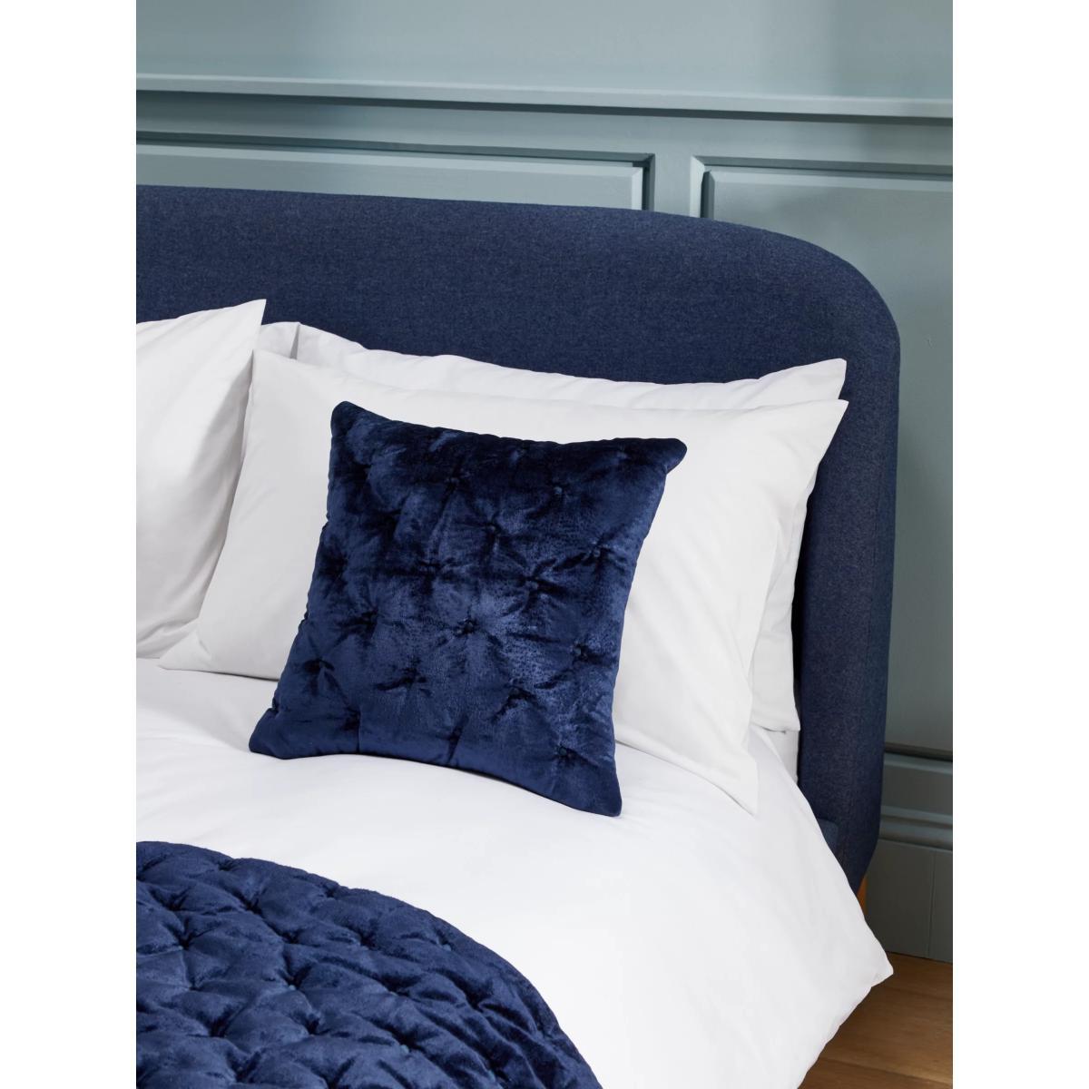 John Lewis & Partners Velvet Buttoned Cushion – image 4