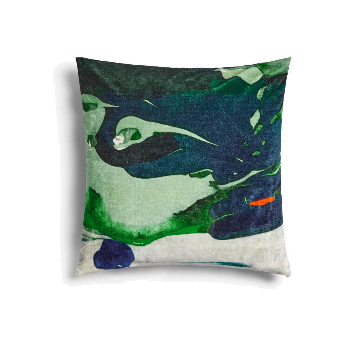 John Lewis & Partners Flux Cushion, Verde – image 1