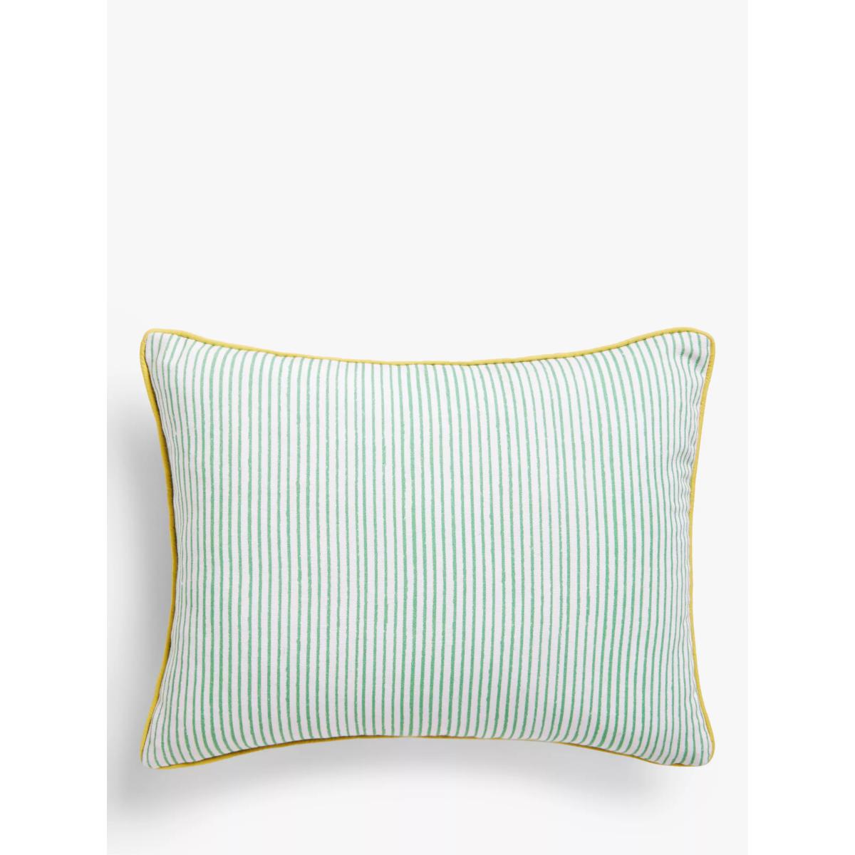 John Lewis Woodland Sorrel Velvet Cushion, Multi – image 2