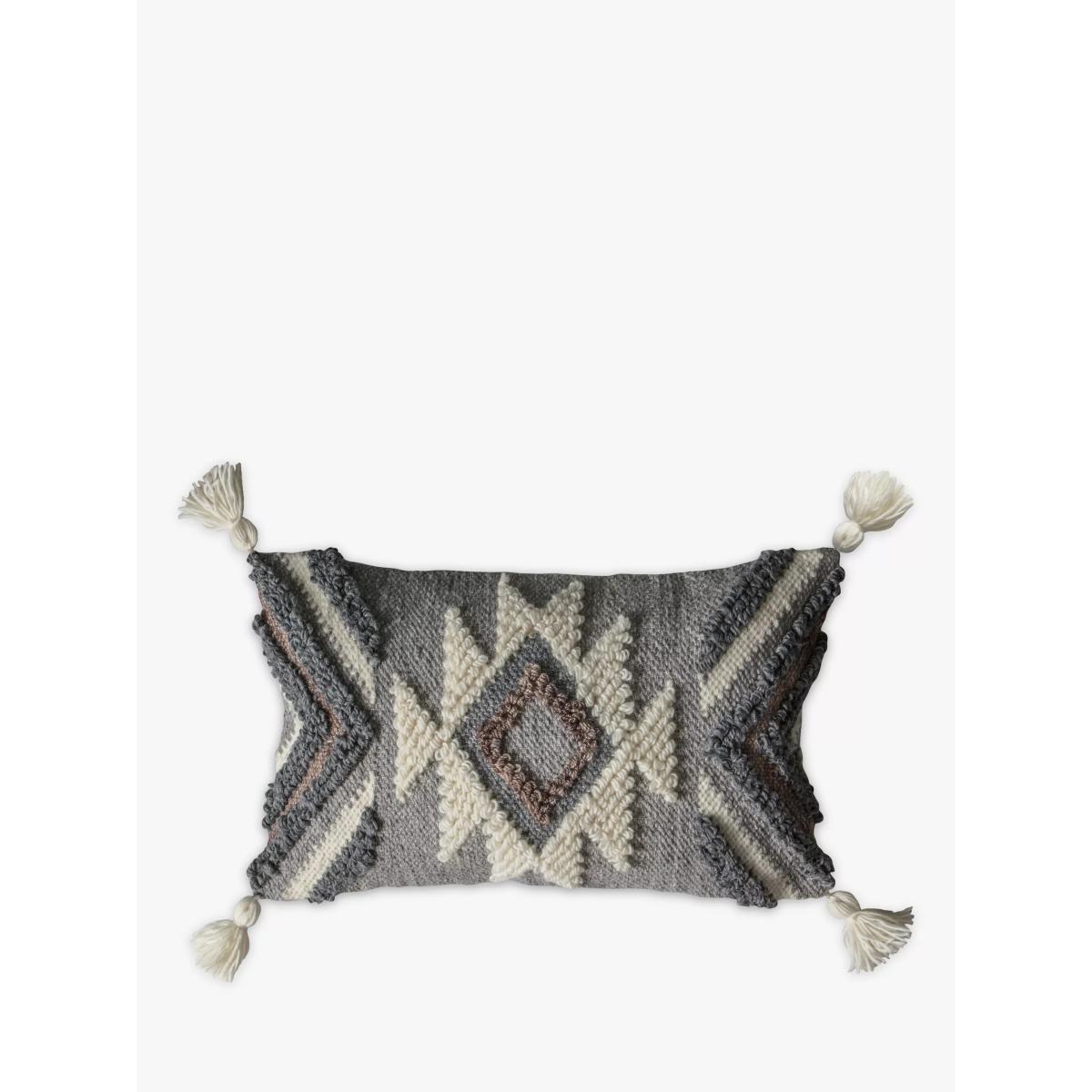 Gallery Direct Pedro Cushion Grey / Cream – image 2