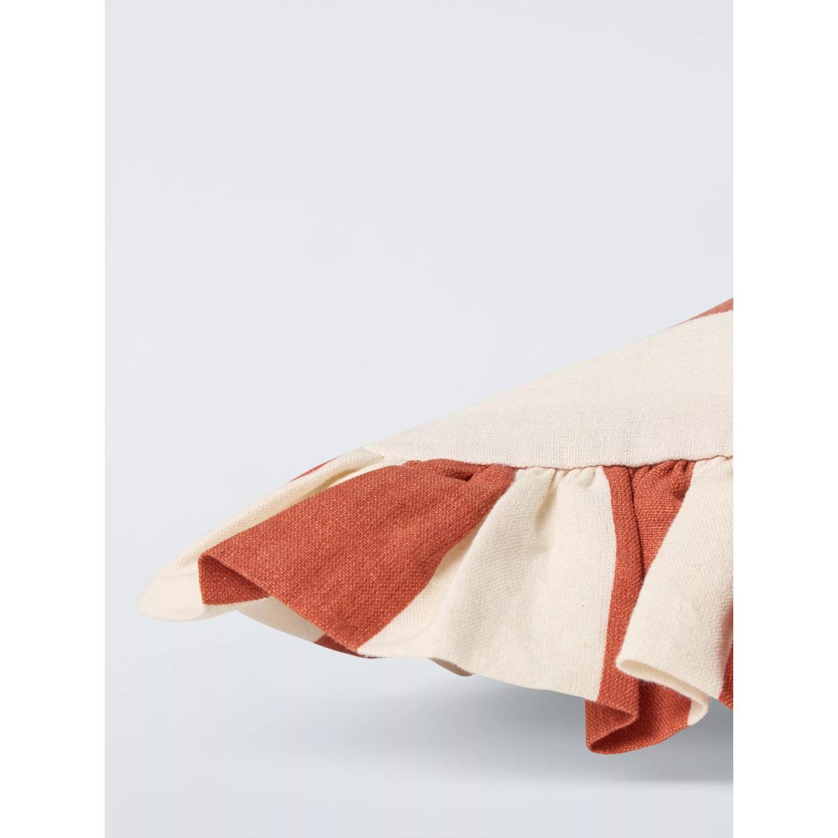 John Lewis Block Stripe Frilled Cushion – image 4