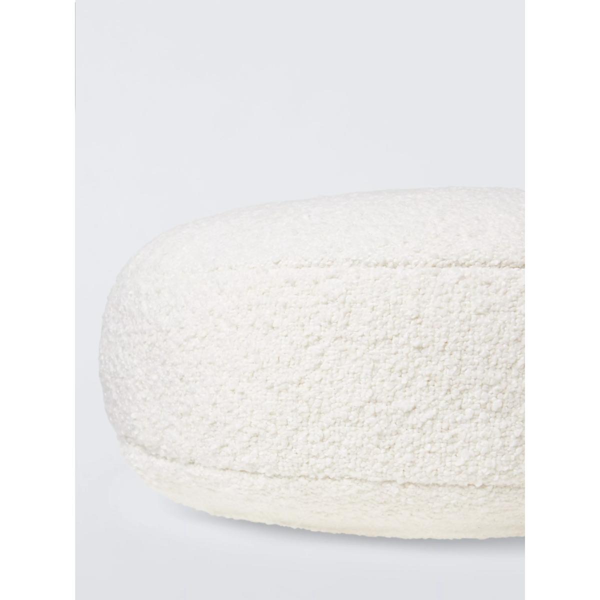 John Lewis Boucle Round Cushion, Marshmallow – image 3