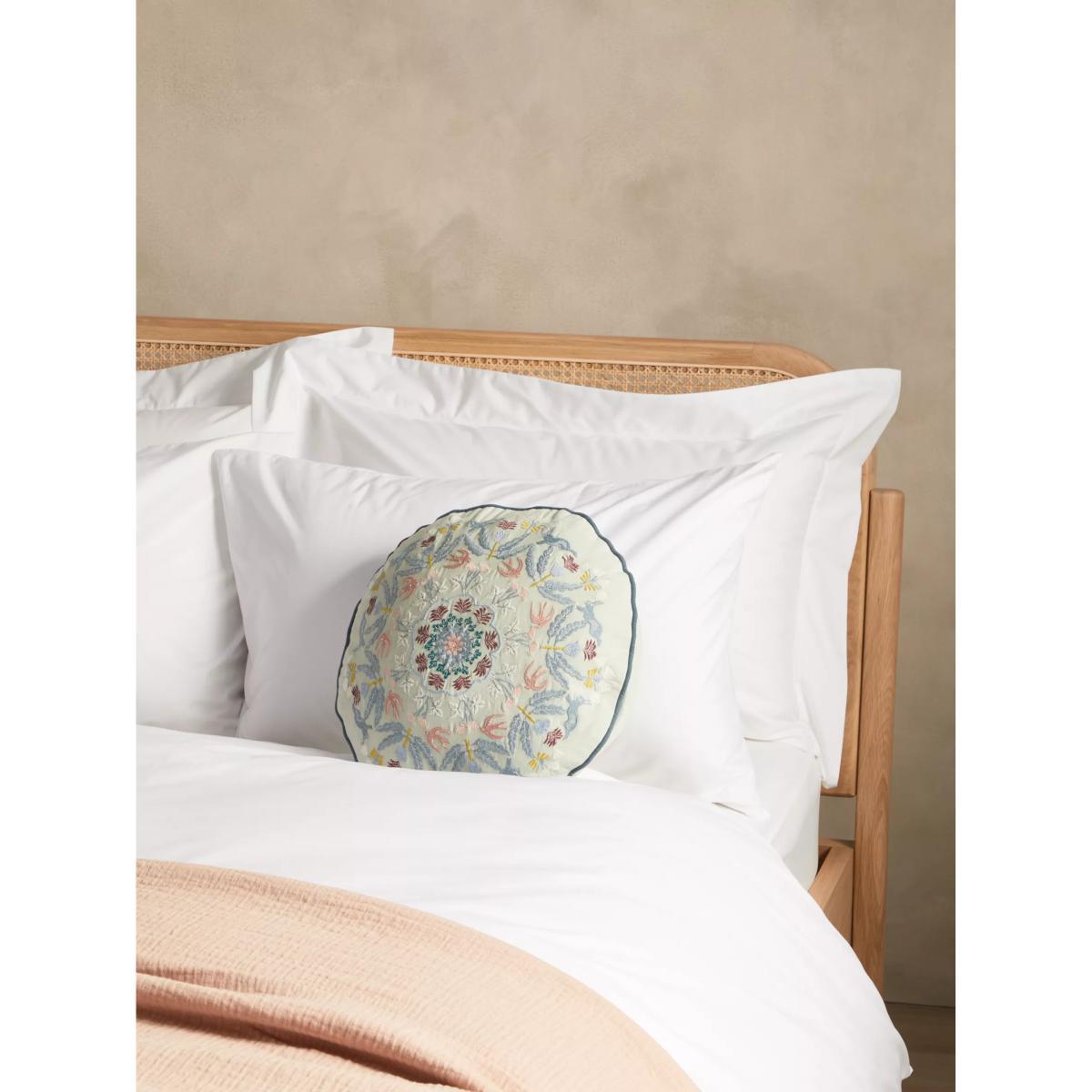 John Lewis & Partners Round Folk Cushion, Multi – image 2
