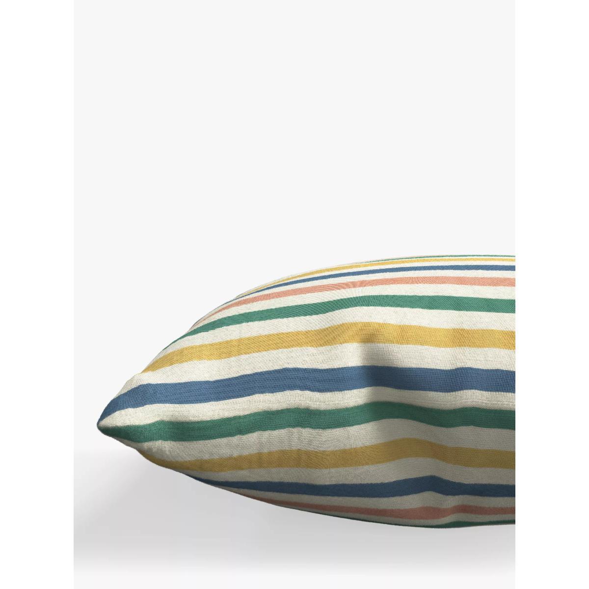 John Lewis & Partners Beach Stripe Garden Cushion, 43 x 43cm, Multi – image 3