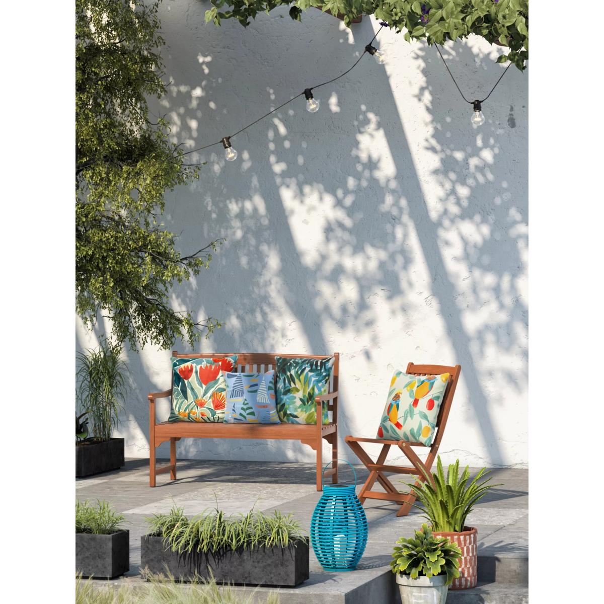 John Lewis & Partners Boat Sails Garden Cushion, 43 x 43cm, Blue/Multi – image 2