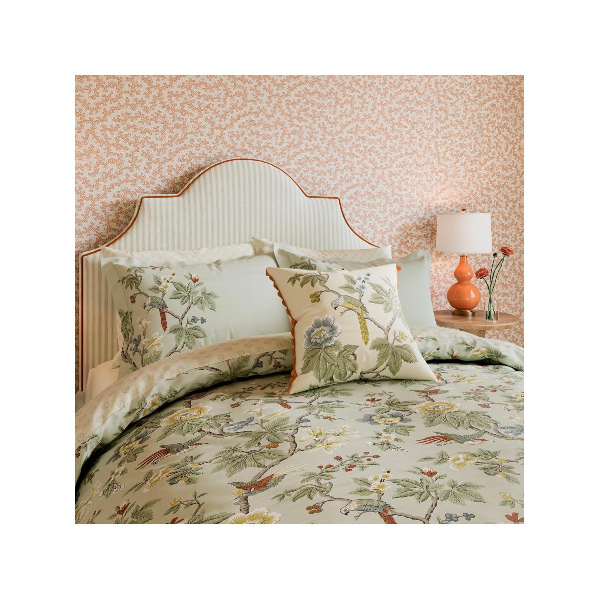 Sanderson National Trust Lophura Cushion, English Grey/Ivory – image 4