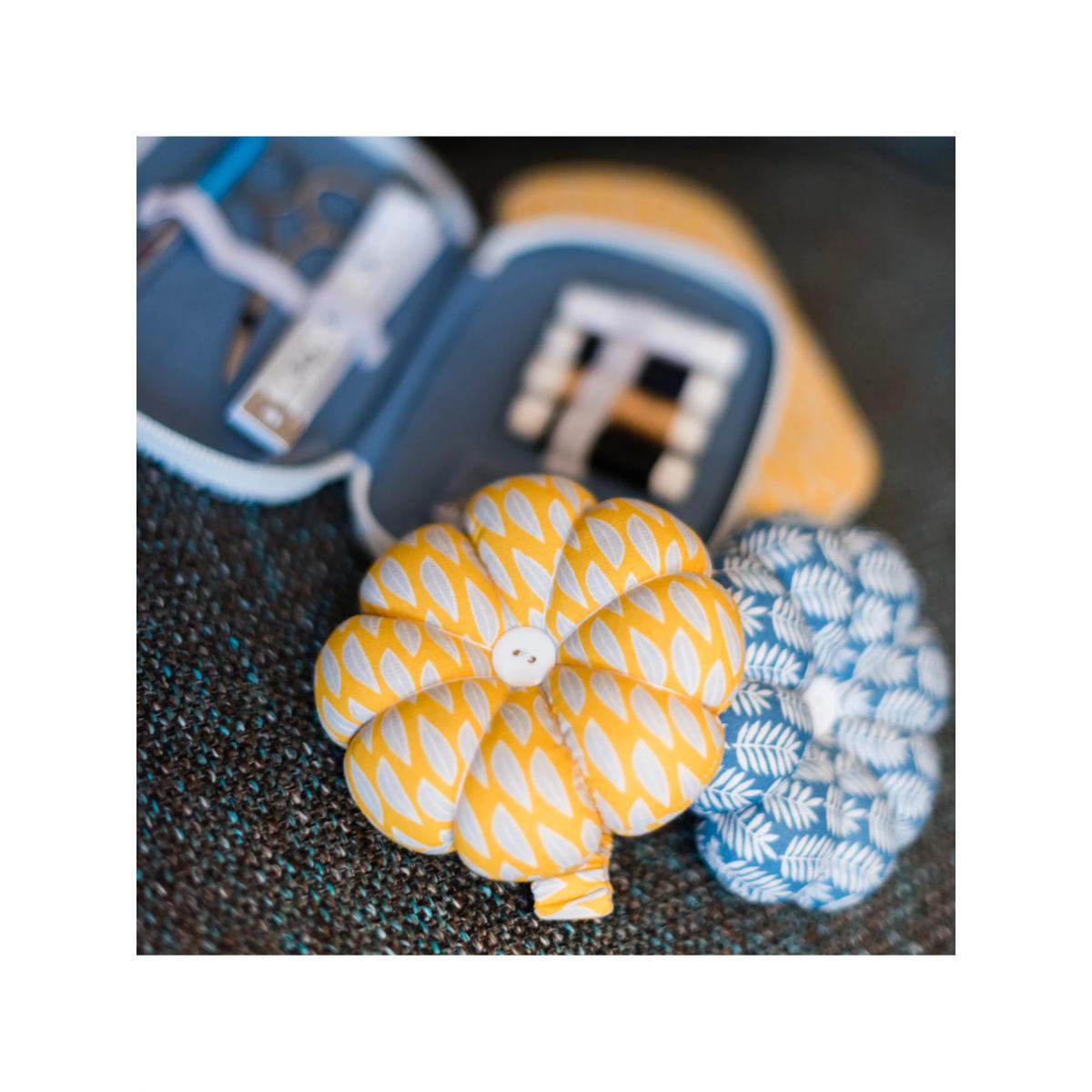 Korbond Fern Print Pin Cushion, Yellow – image 3