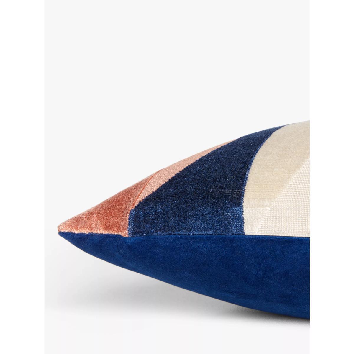 John Lewis & Partners Structure Velvet Cushion, Multi – image 2