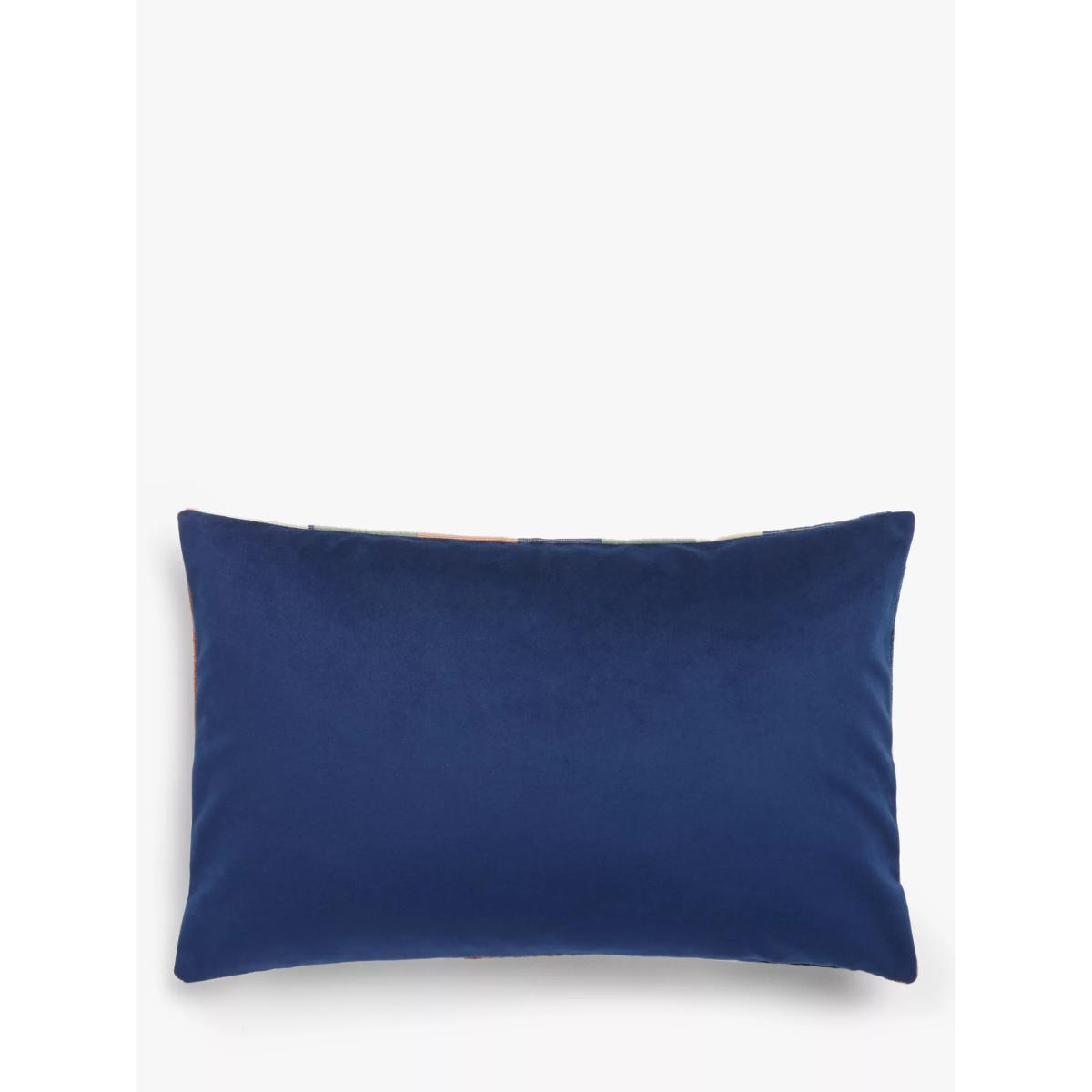 John Lewis & Partners Structure Velvet Cushion, Multi – image 3