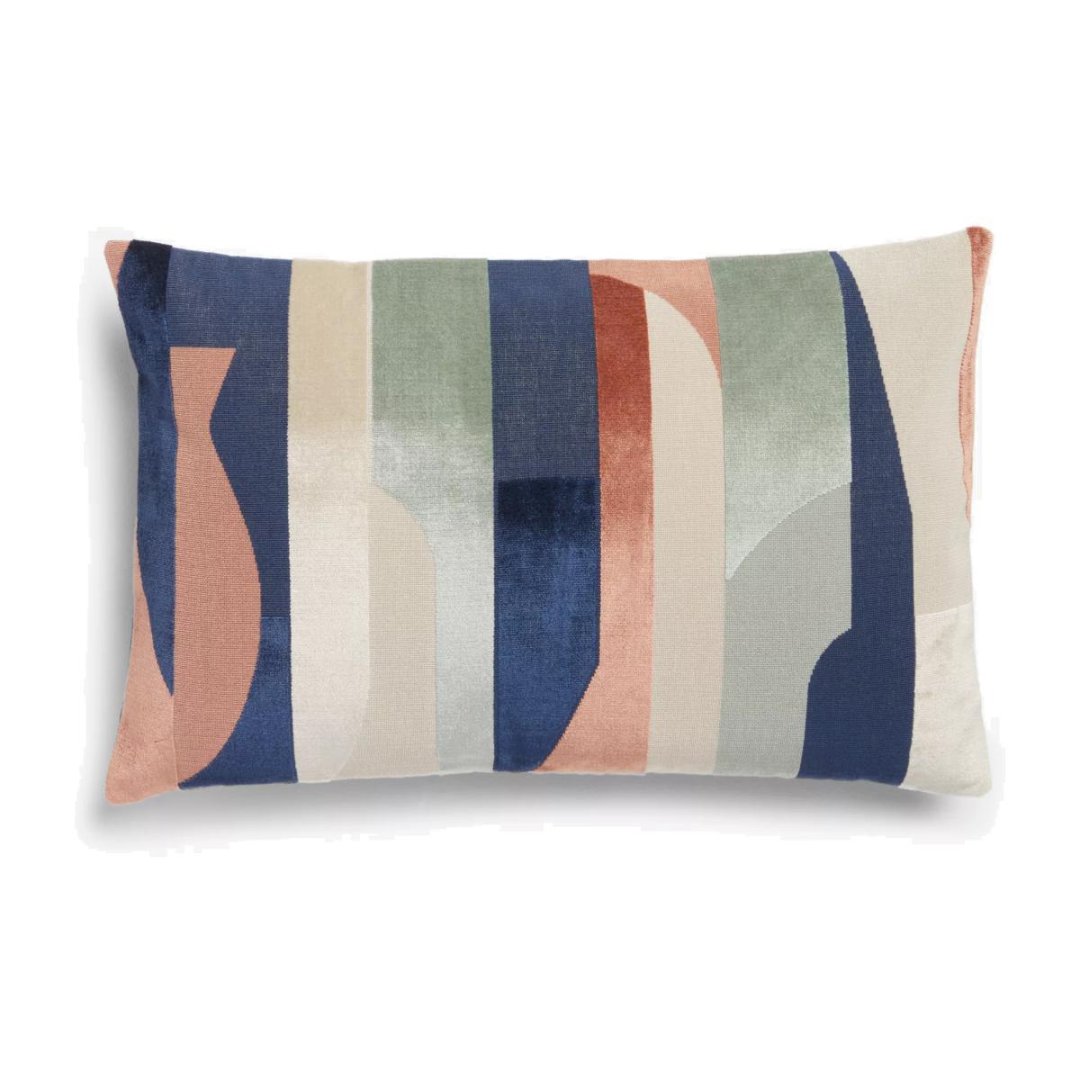 John Lewis & Partners Structure Velvet Cushion, Multi – image 1