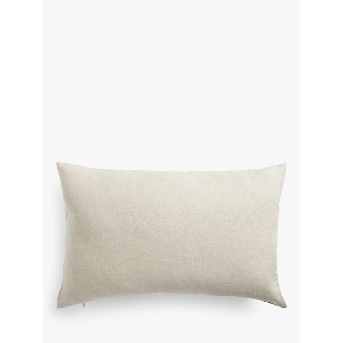 John Lewis & Partners Structure Linen Cushion, Multi – image 2